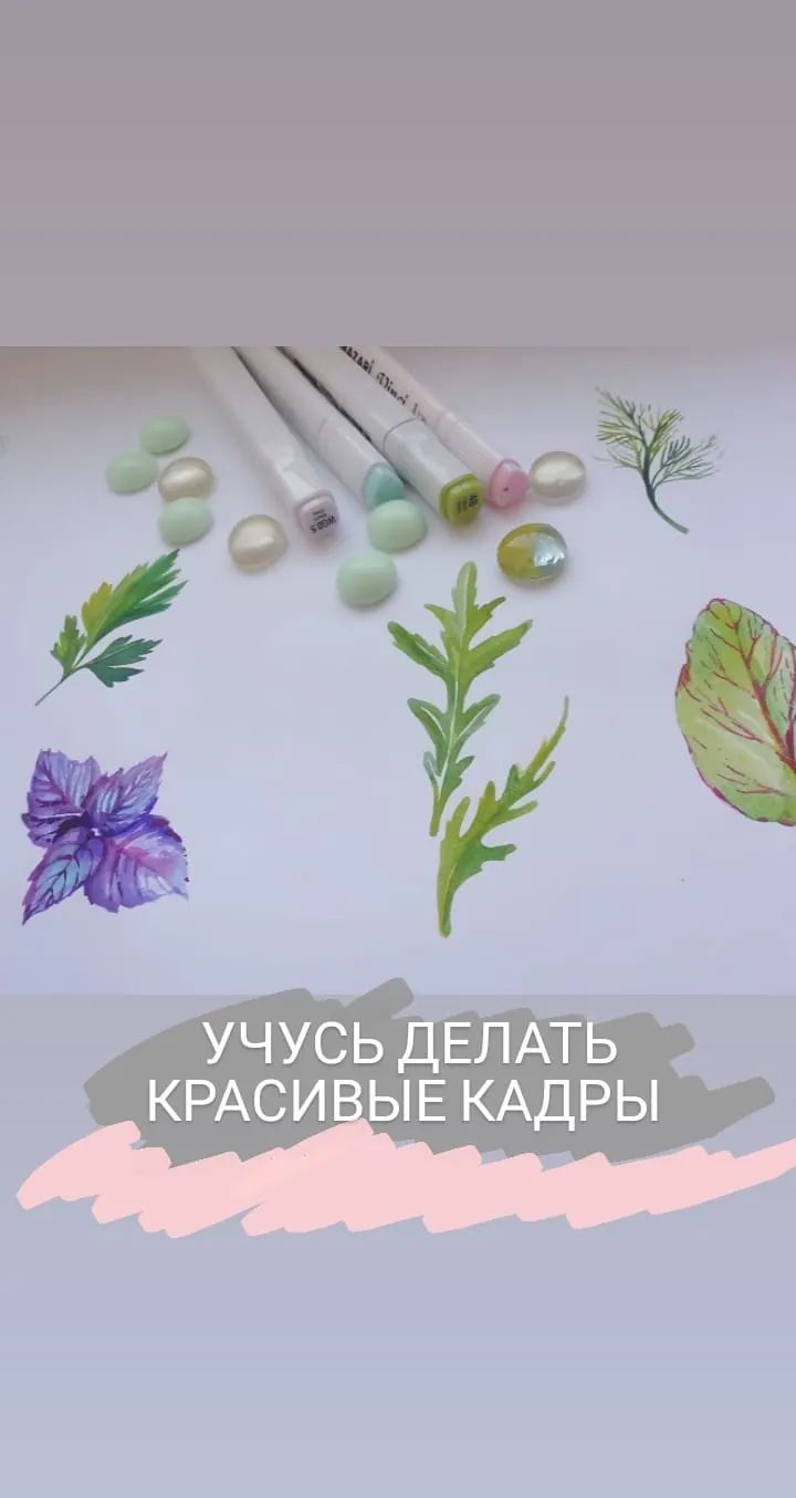 Акварельные листья