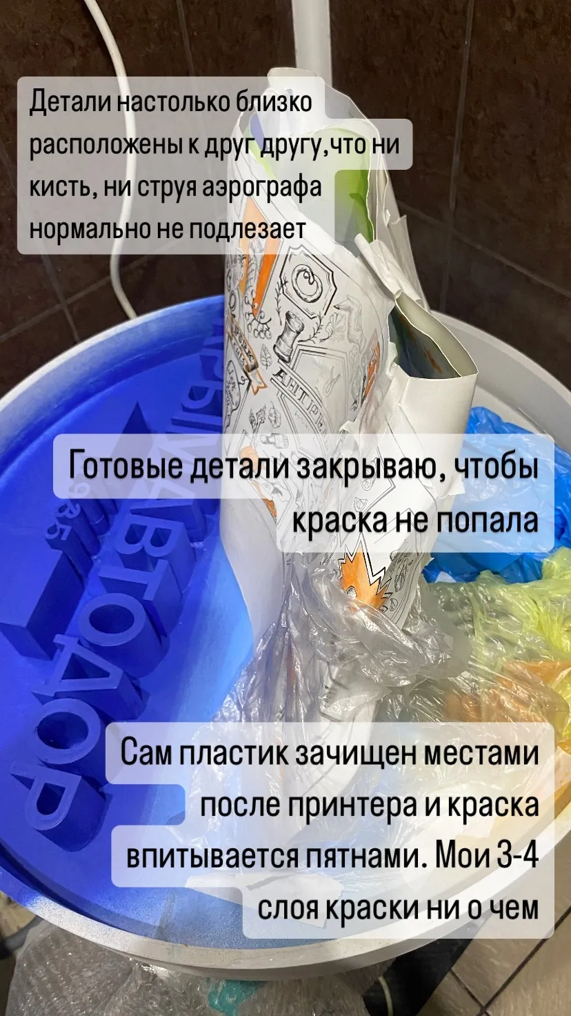 Покрытие деталей перед росписью